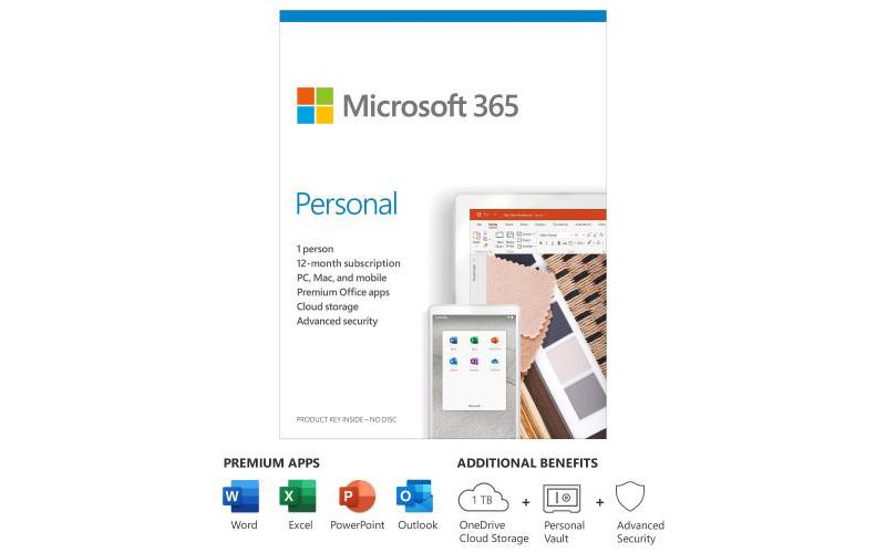 Microsoft Surface Laptop 3 13.5" Intel Core i5 8GB RAM 256GB SSD Cobalt Blue with Alcantara + Microsoft 365 Personal 1 Year Subscription For 1 User