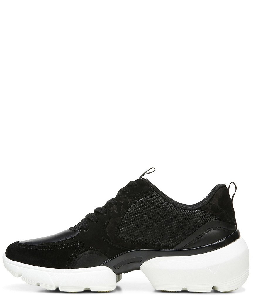Vionic Aris Leather Suede Mesh Lace-Up Sneakers