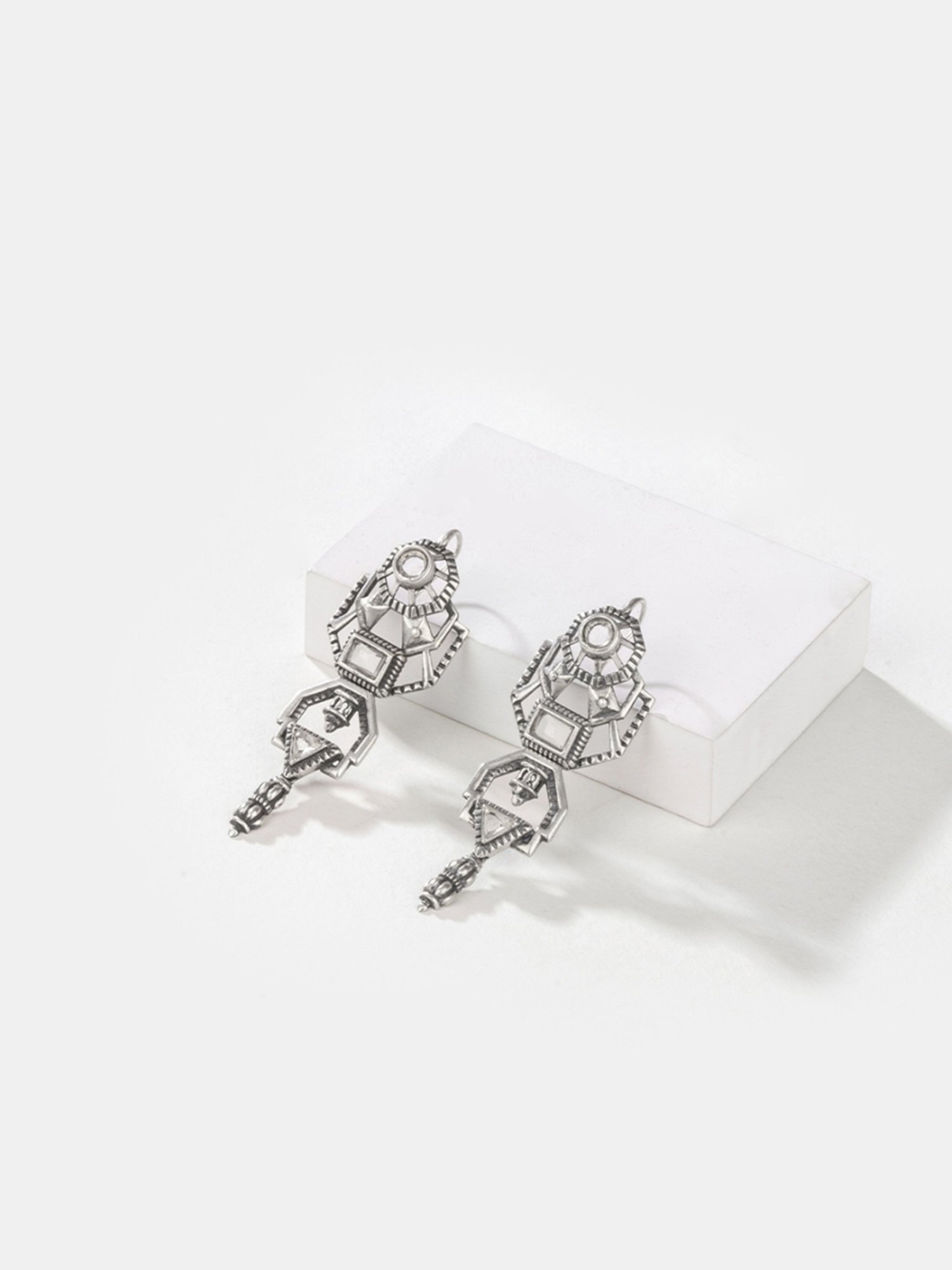Shaya 92.5 Sterling Silver A Muse Called Jyoti Helen Graham Earrings in Oxidised 925 Silver