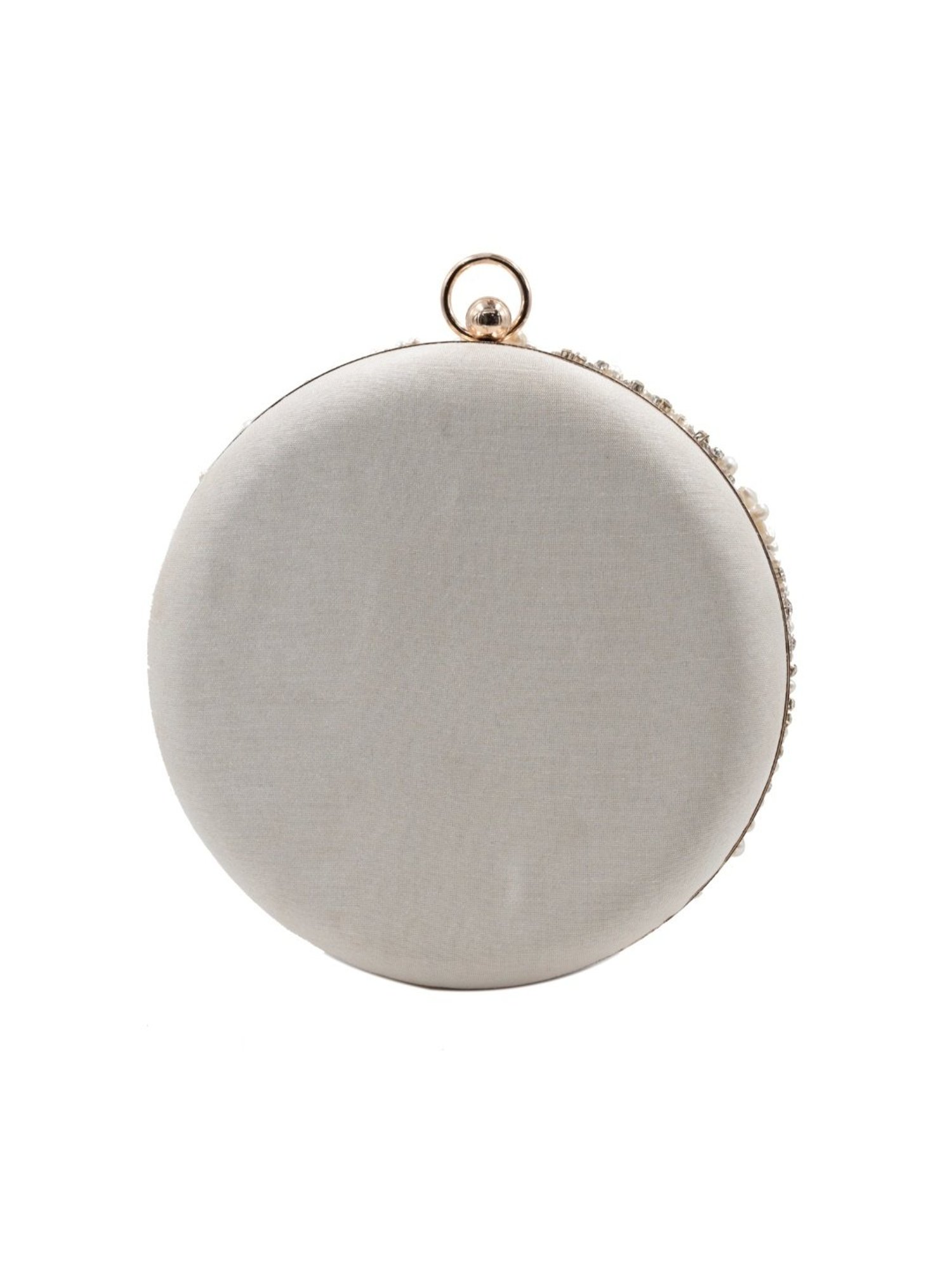 Sugarcrush Silver Luxury Embroidered Small Clutch