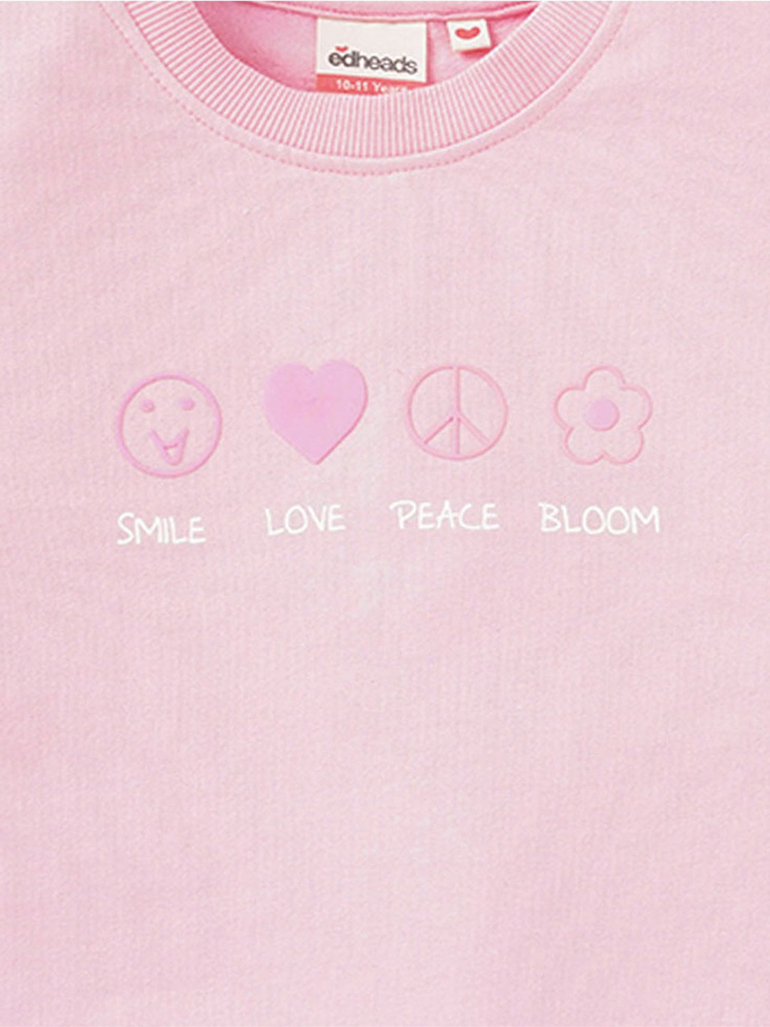 Edheads Kids Pink Cotton Printed Full Sleeves Sweatshirt Set
