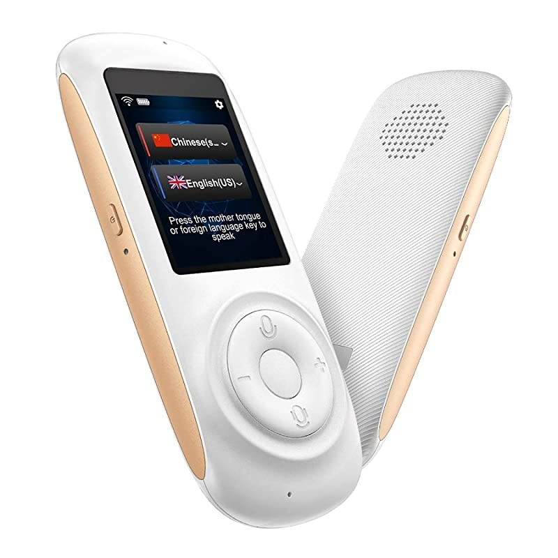 Translator Device Smart Voice Translator with 2.4inch HD Touch Screen Support 70 Languages for Learning Travel Business Shopping