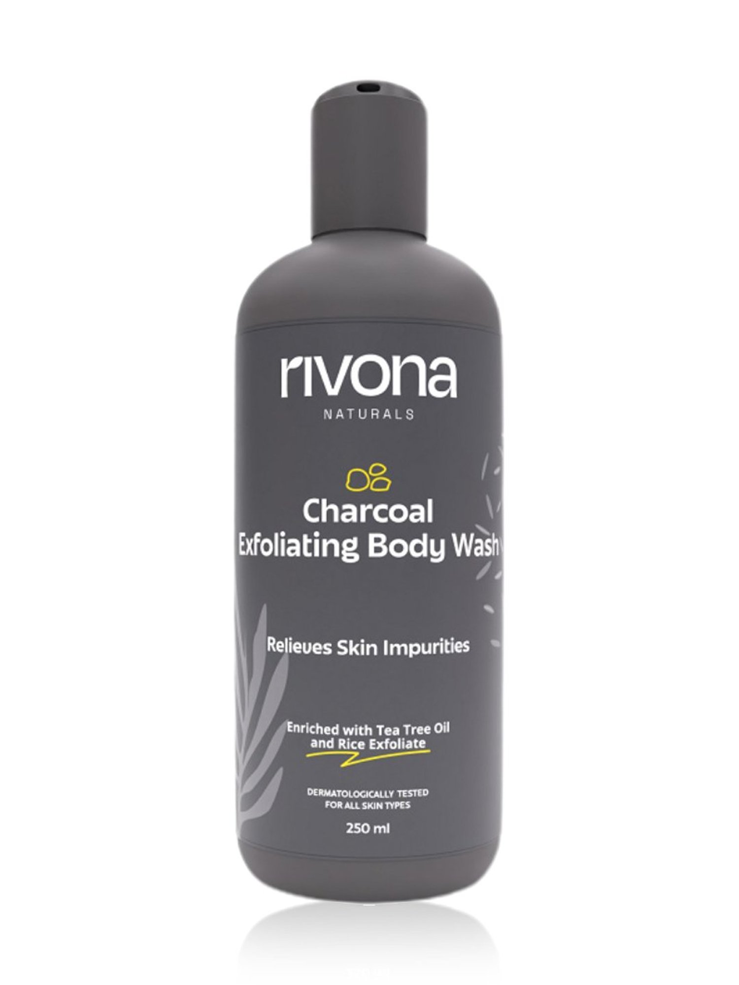 Rivona Naturals Charcoal Exfoliating Body Wash - 250 ml