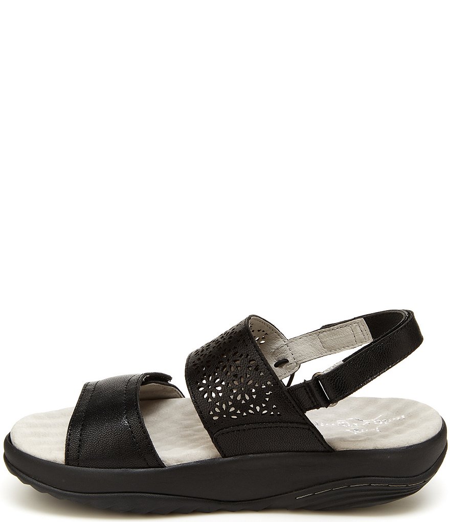Jambu Alba Leather Banded Wedge Sandals