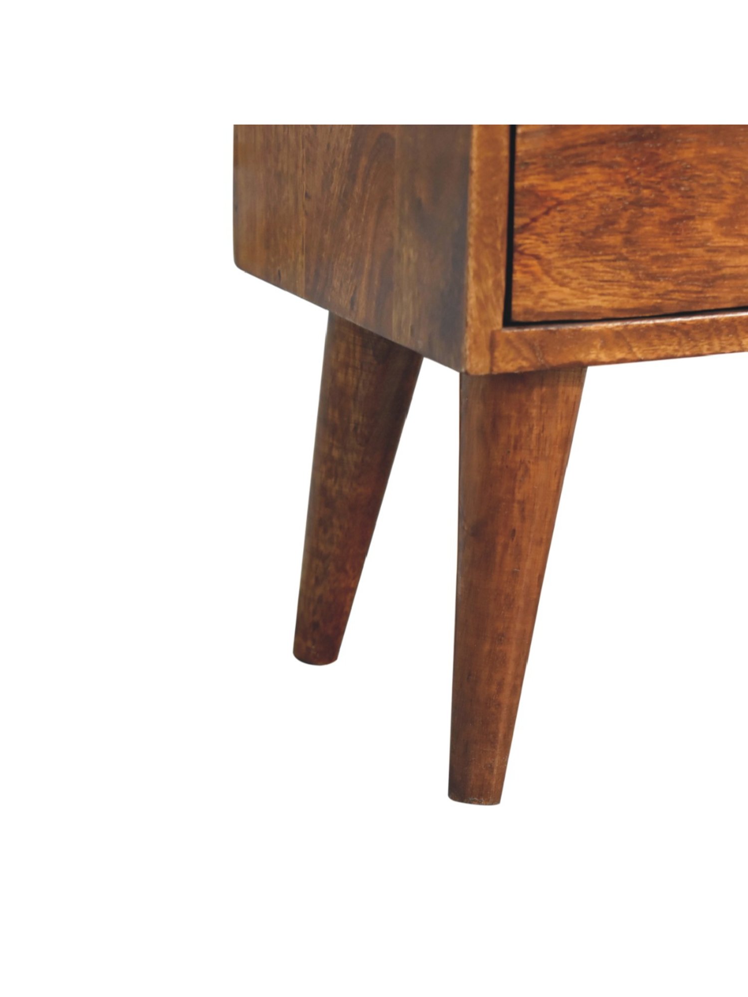Sleepyhead Ally Teak Brown Sheesham Wood Bedside Table