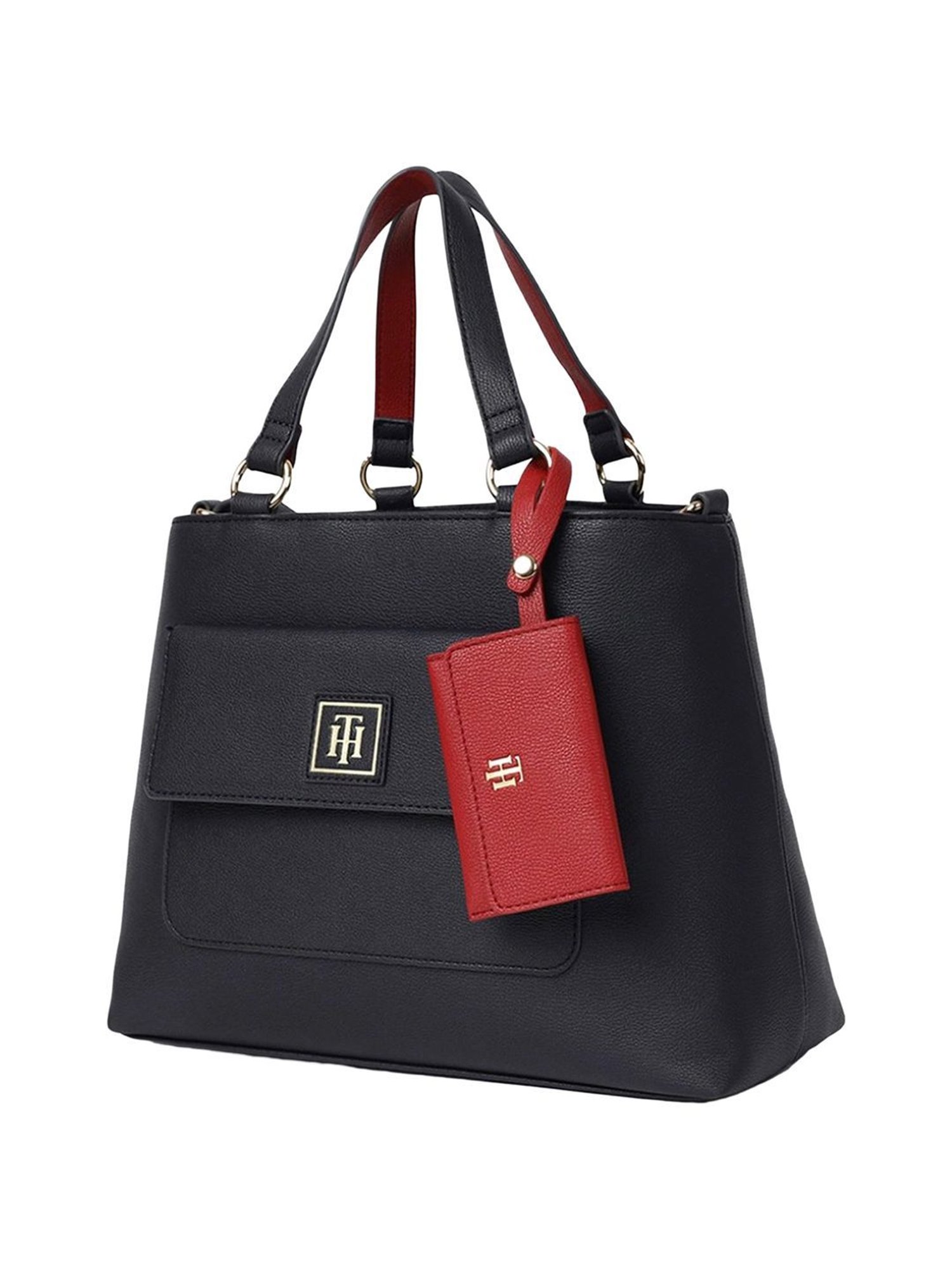 TOMMY HILFIGER Blue LUCILLE II Bowler Bag