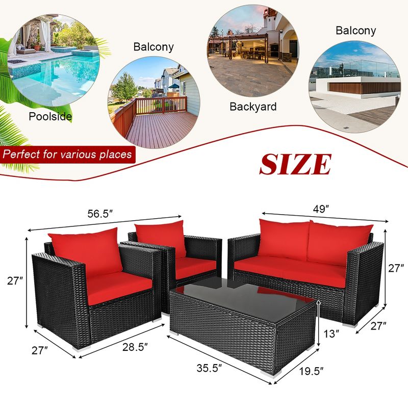 7pc Studio Shine Collection Patio Conversation Set with Sofa, 4 Armchairs & 2 Tables - W Unlimited
