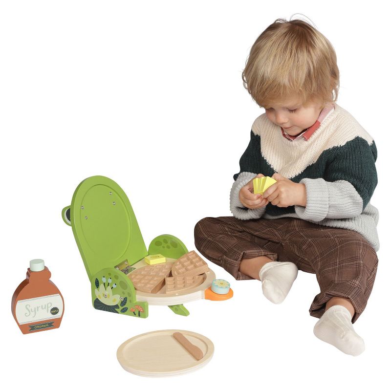 Manhattan Toy Ribbit Waffle Maker Toddler & Kids Pretend Play Cooking Toy Set