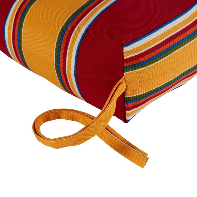 Carnival Stripe Outdoor Bench Cushion - Kensington Garden