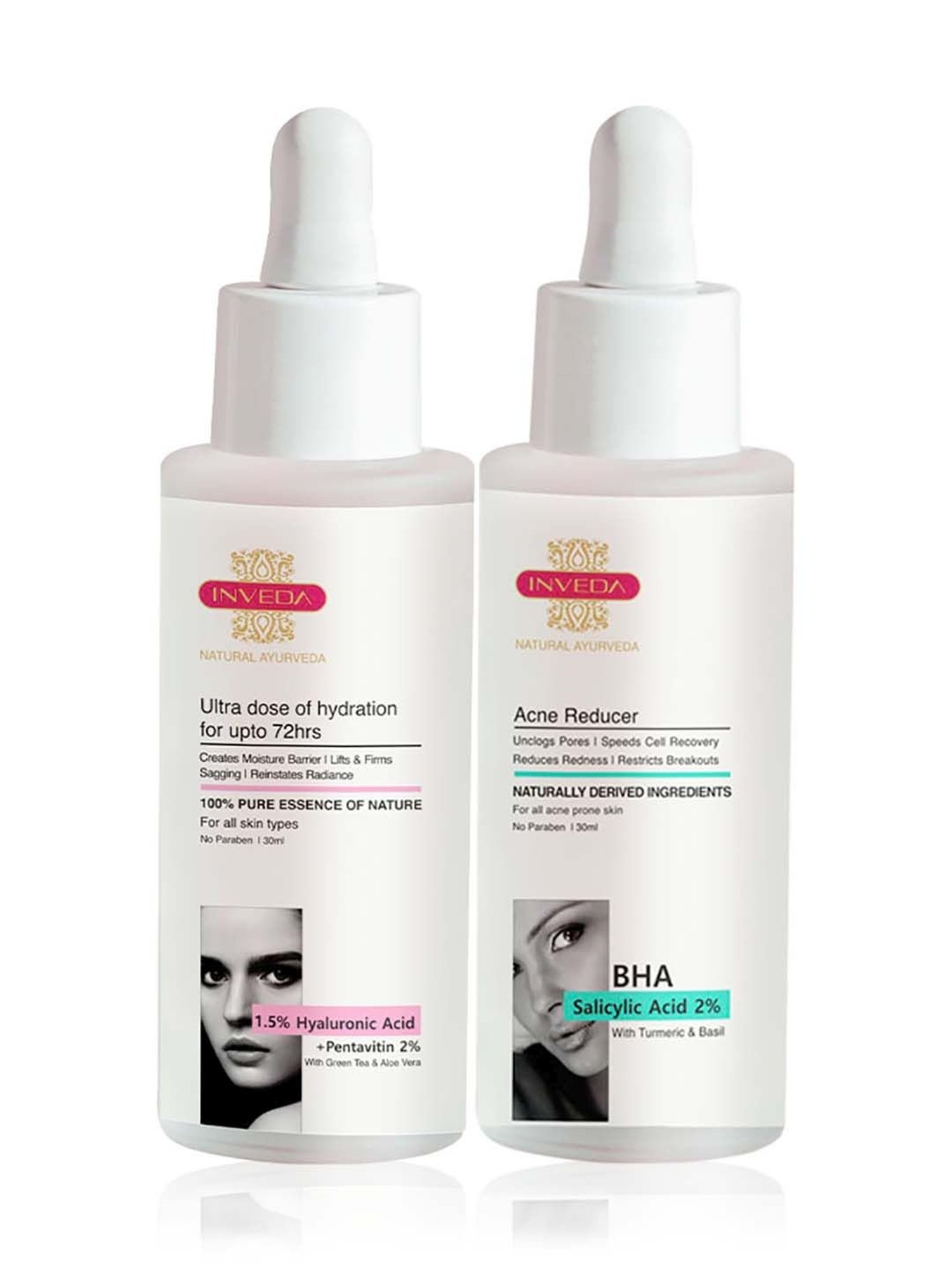 INVEDA Acne Defender with Hydra Booster Rasa Combo