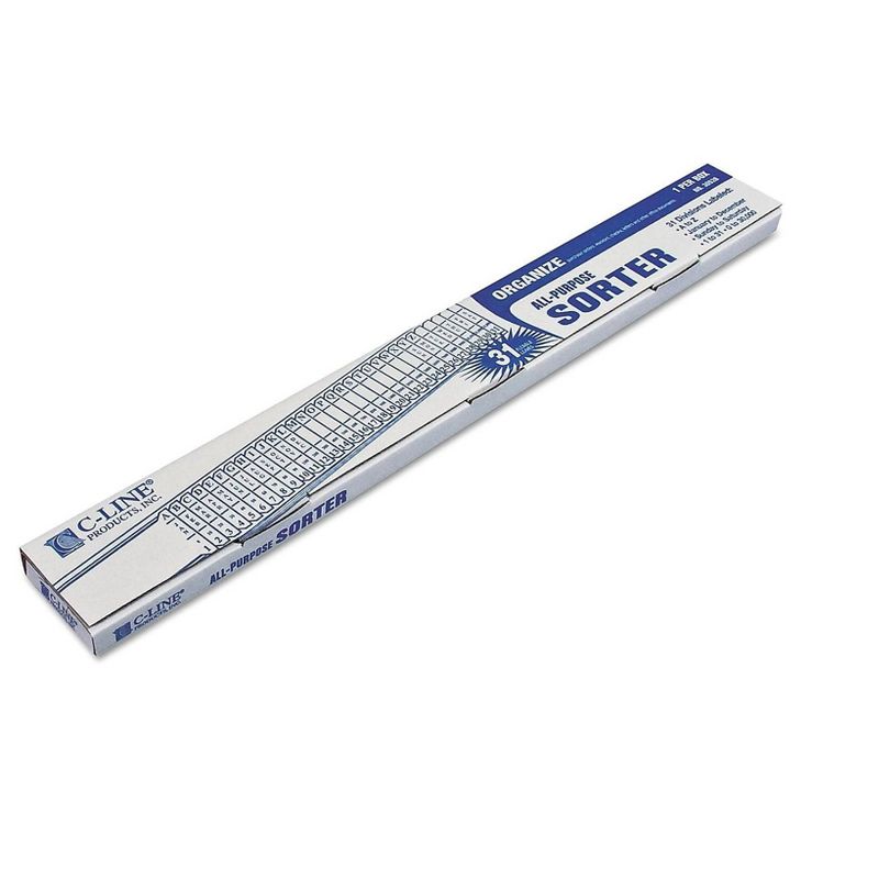 Quaker Sorter A-Z/1-31/Jan-Dec/Sun-Sat/0-30 000 Index Letter Size Plastic Blue 30526