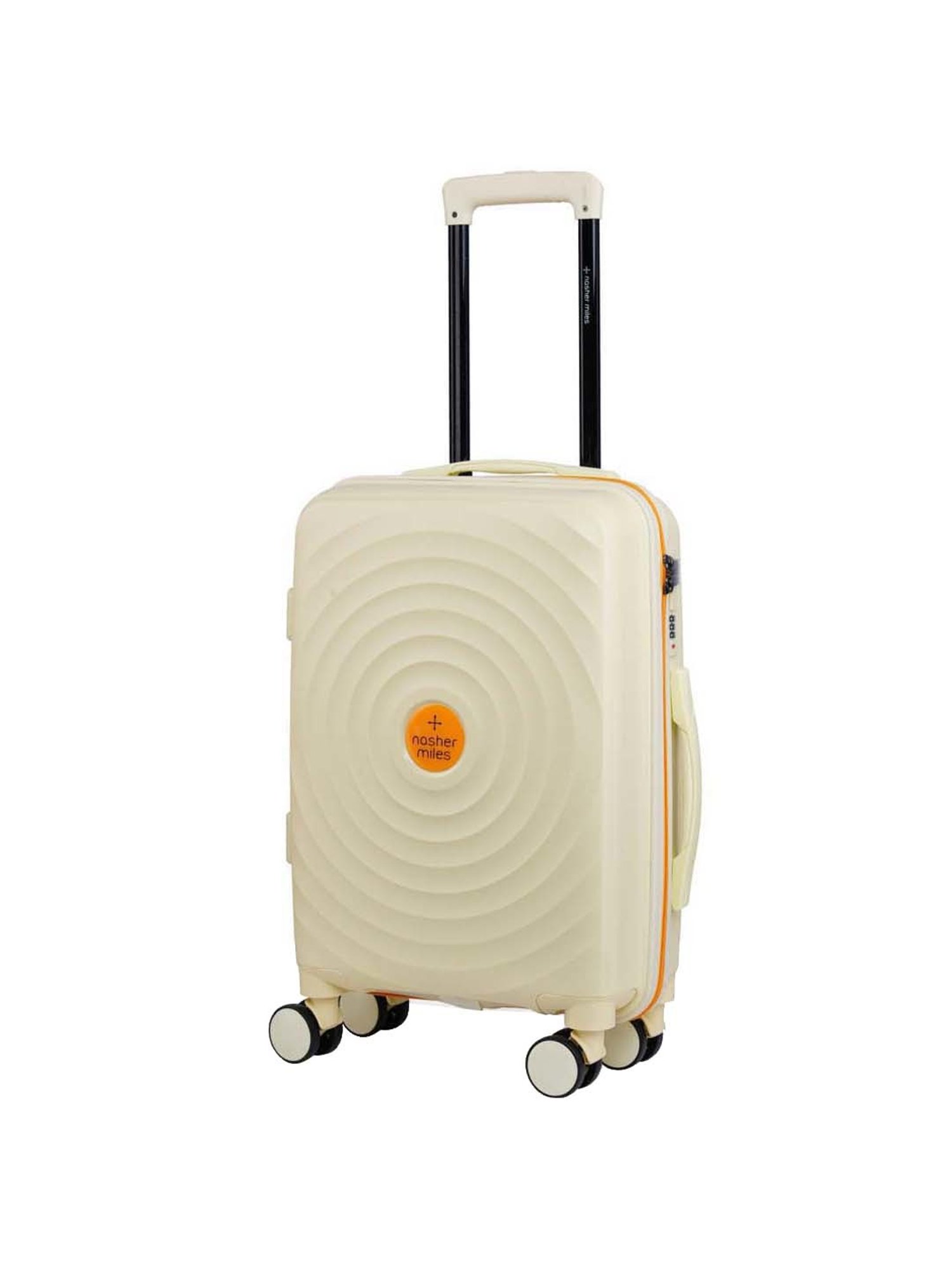 Nasher Miles Goa Hard-sided Polypropylene Cabin Cream Yellow Orange 20 inch|55cm Trolley bag