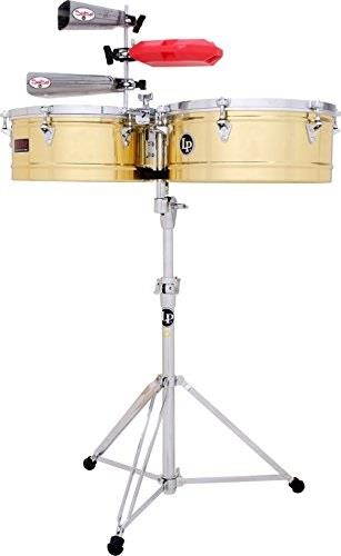 lp prestige series brass timbales 13 inch/14 inch
