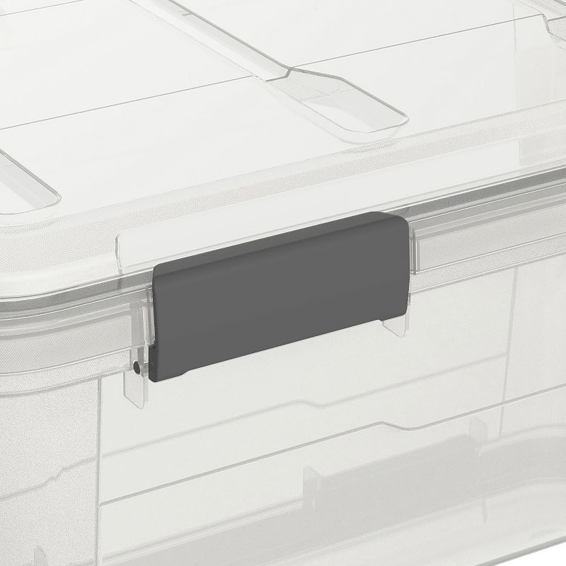 Ezy Storage Weather Proof IP65 8 Gallon Plastic Storage Bin Box w/ Lid (6 Pack)