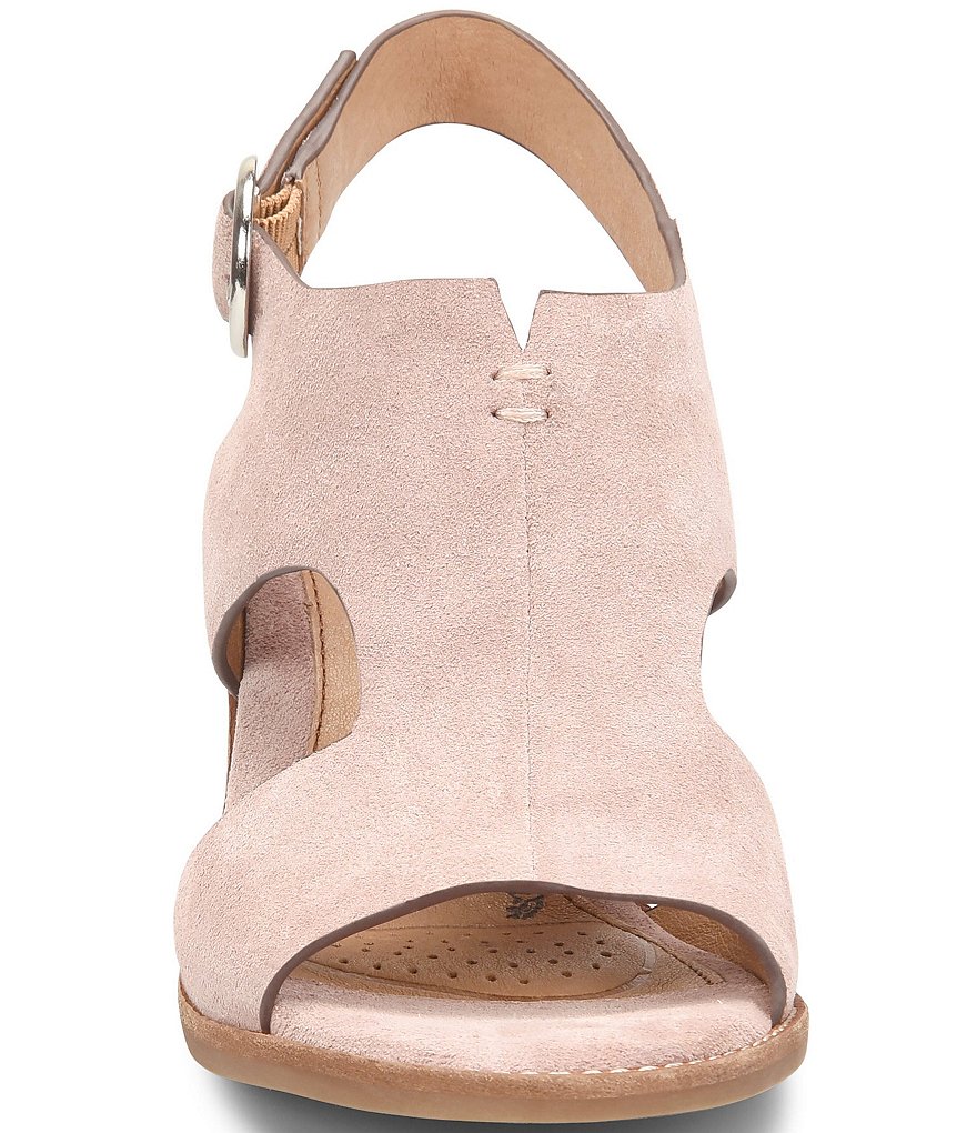 Sofft Maben Suede Slingback Block Heel Sandals