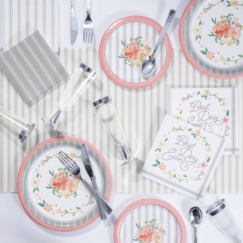 24ct Country Floral Dessert Plates