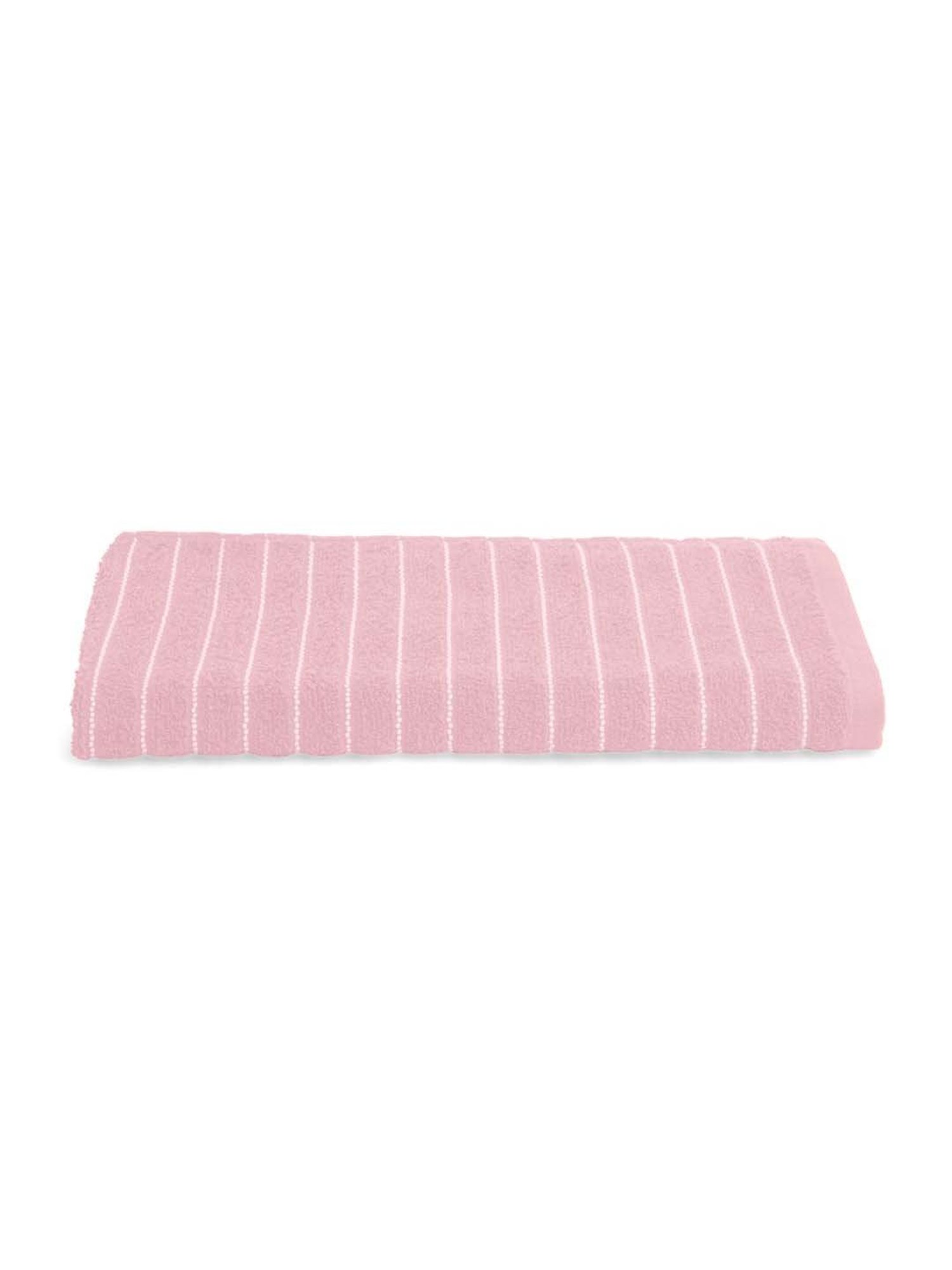 Welspun 2-In-1 Parfait Pink Cotton 250 GSM Bath Towel