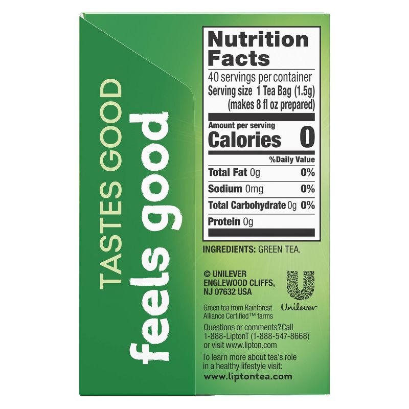 Lipton Green Natural Tea Bags - 40ct