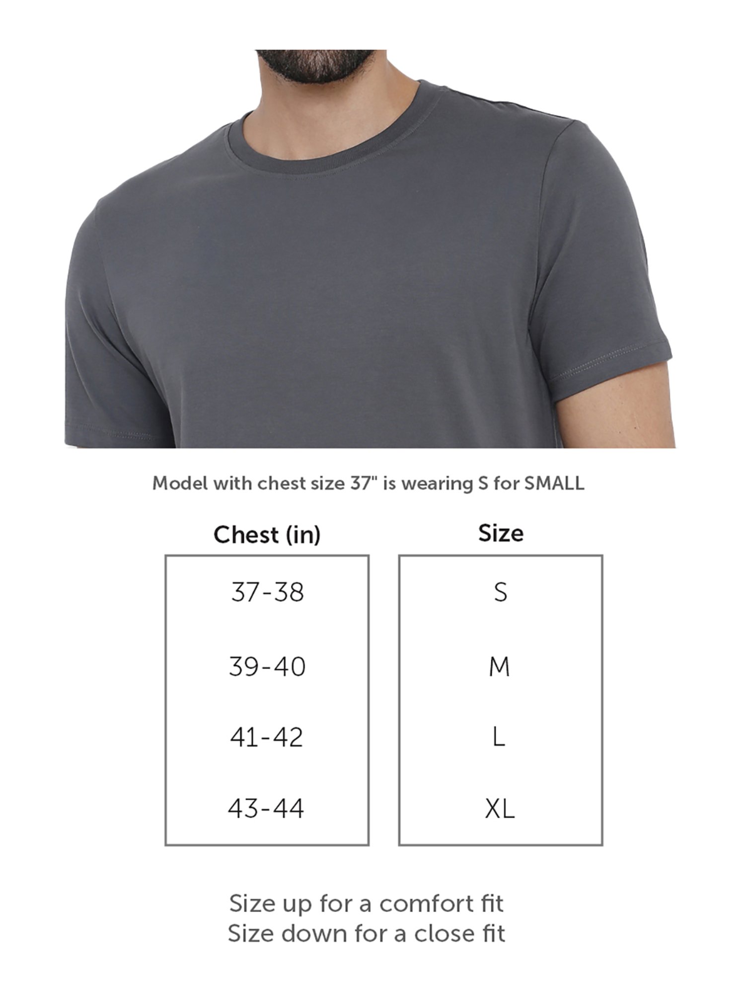 XYXX Grey Crew Neck T-Shirt