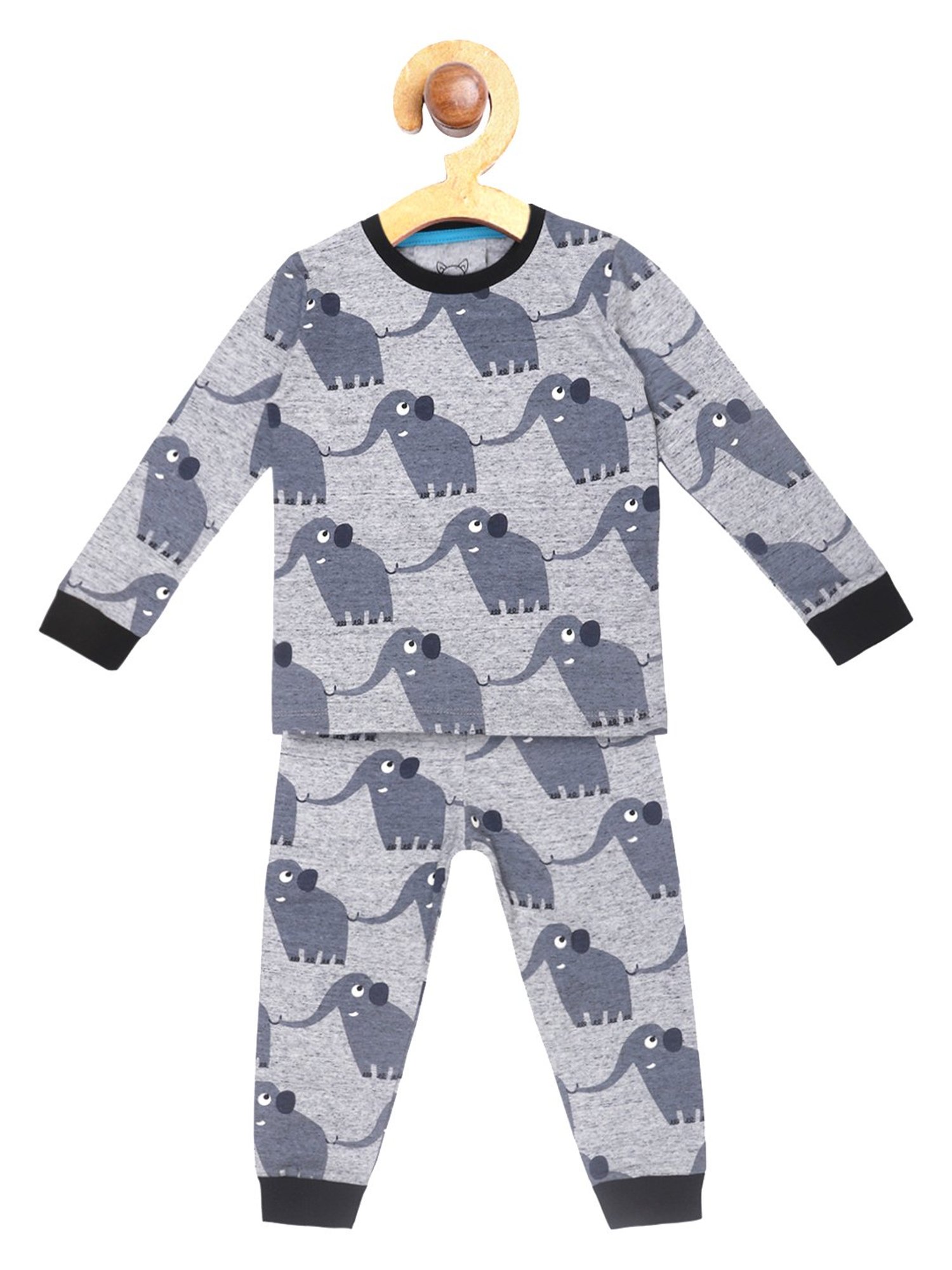 Lazy Shark Boys Grey Printed T-Shirt with Pants