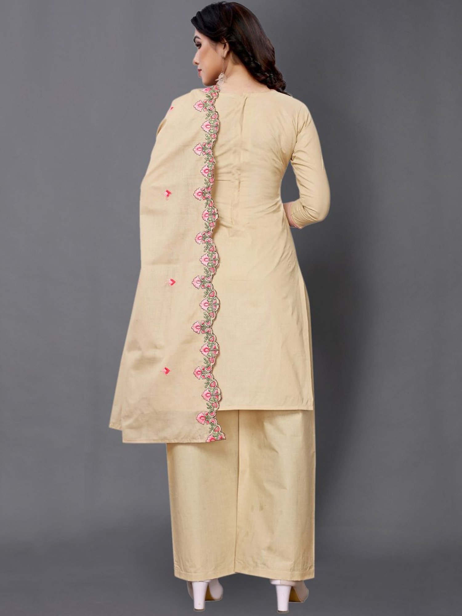 Salwar Studio Red Embroidered Blouse