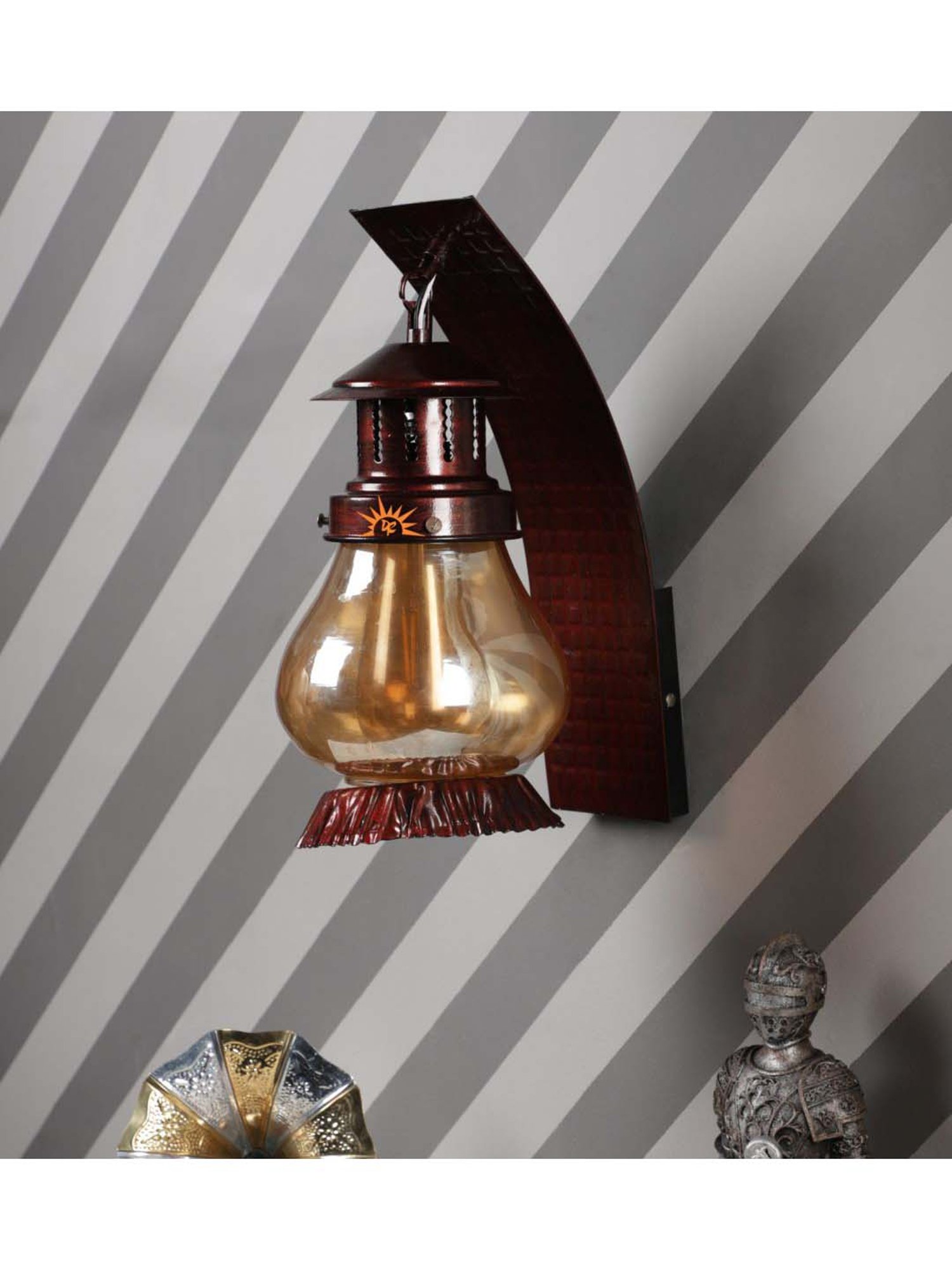 DecorativeRay Maroon Wall Light - Set of 1