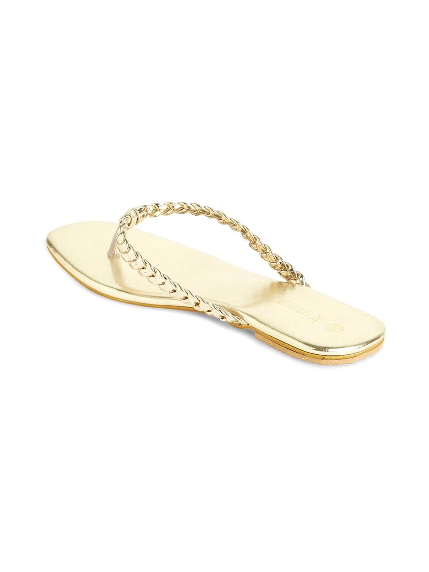 Kiana Women's Gold Thong Sandals