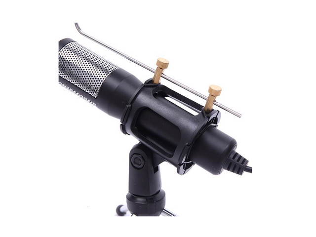 USB Microphone Tripod Stand Set for Game Chat Studio Noise Reduction Microphone,Black,UM01