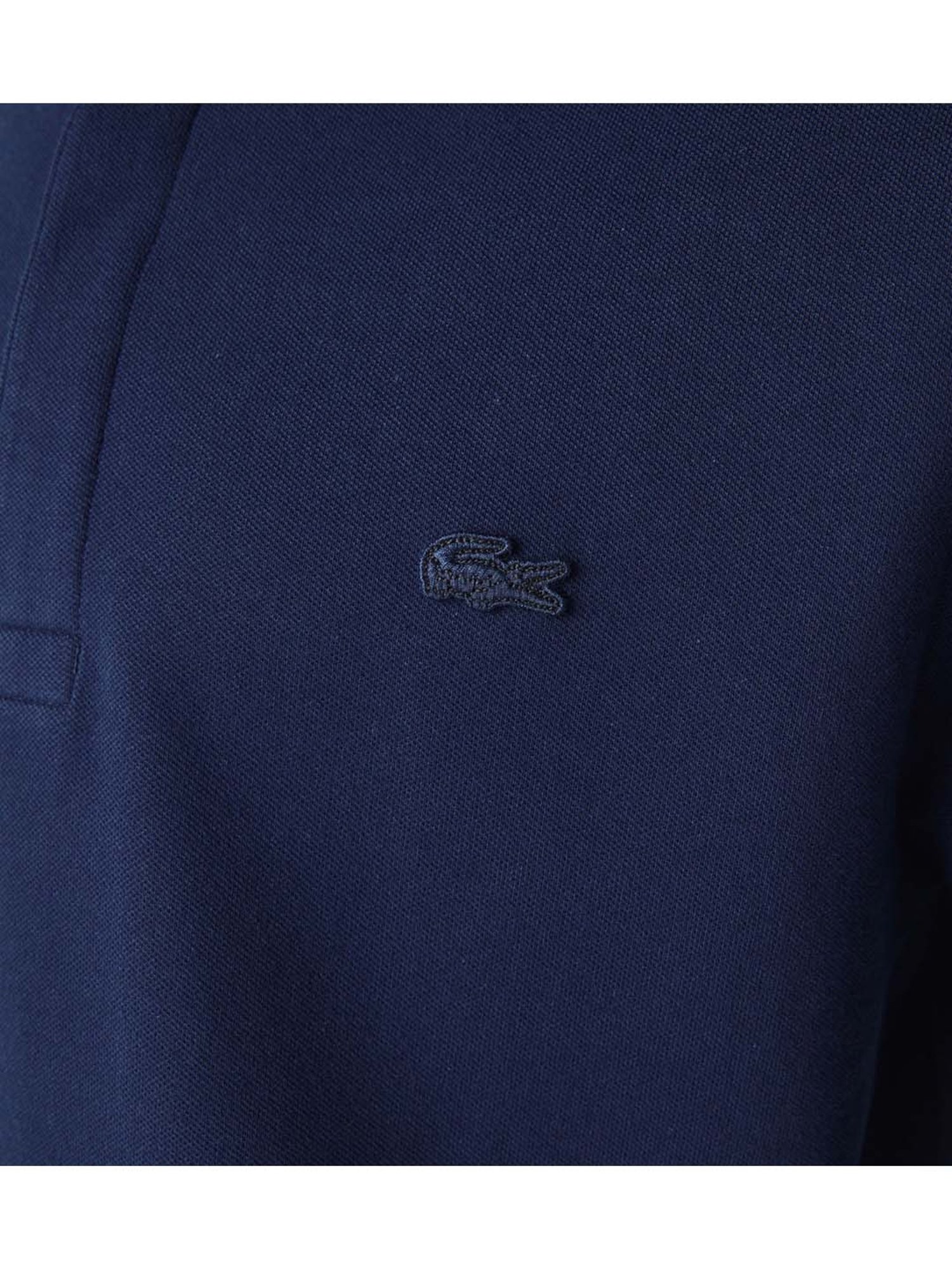 Lacoste Navy Paris Stretch Cotton Pique Regular Fit Polo T-Shirt