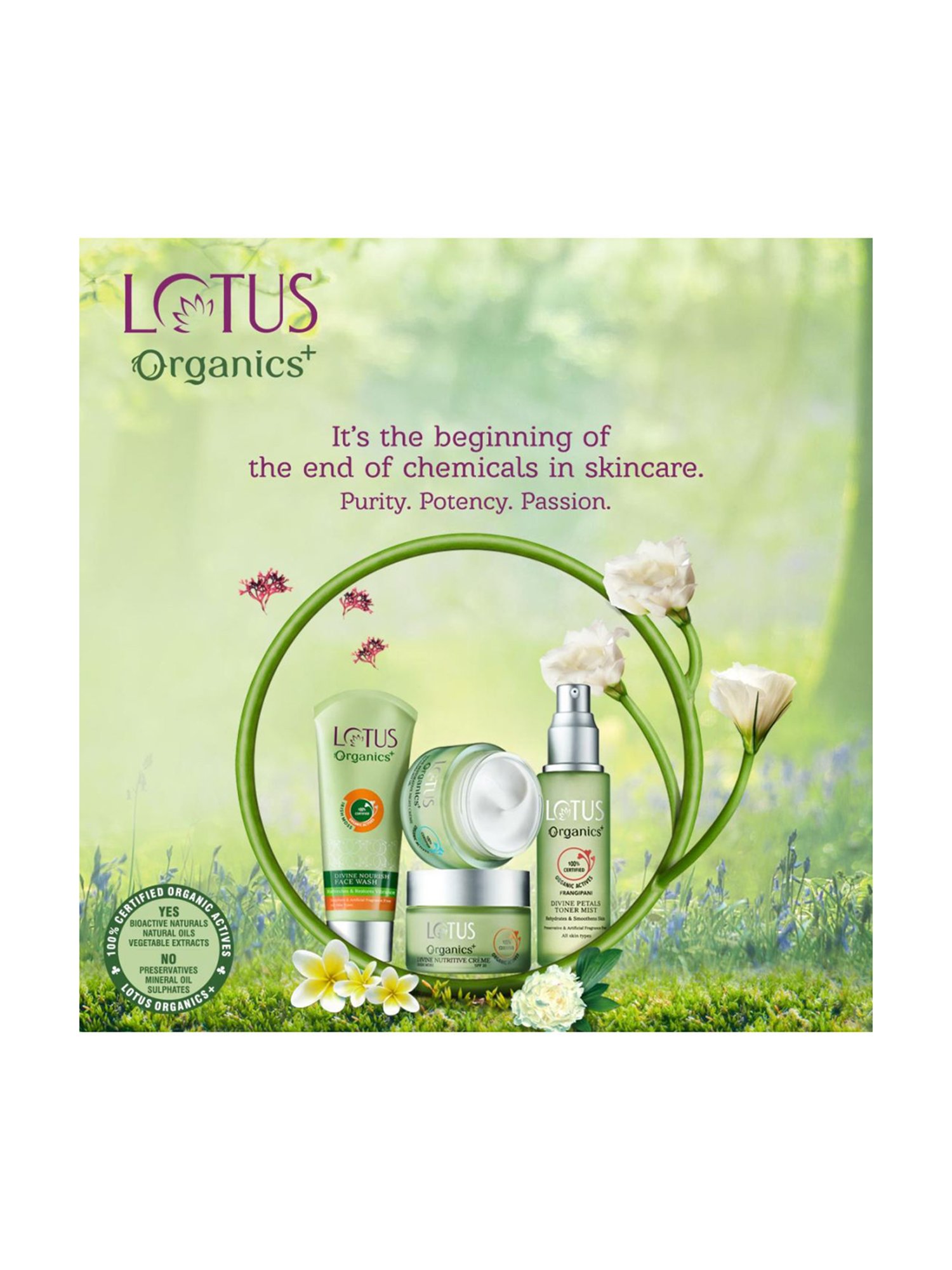 Lotus Organics+ Blissful Renewal Mask - 50 gm