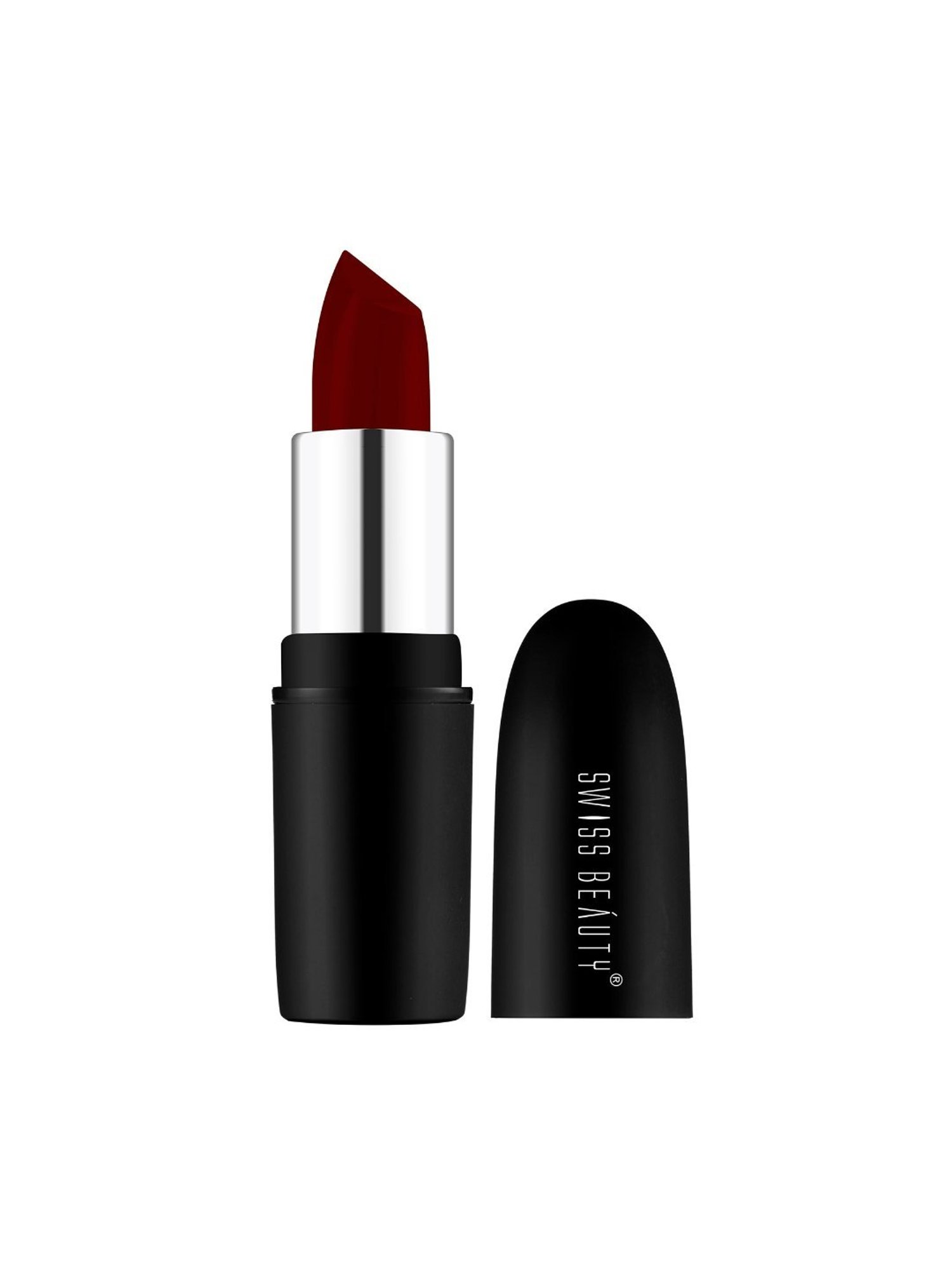 SWISS BEAUTY Pure Matte Lipstick Red Wine - 3.8 gm