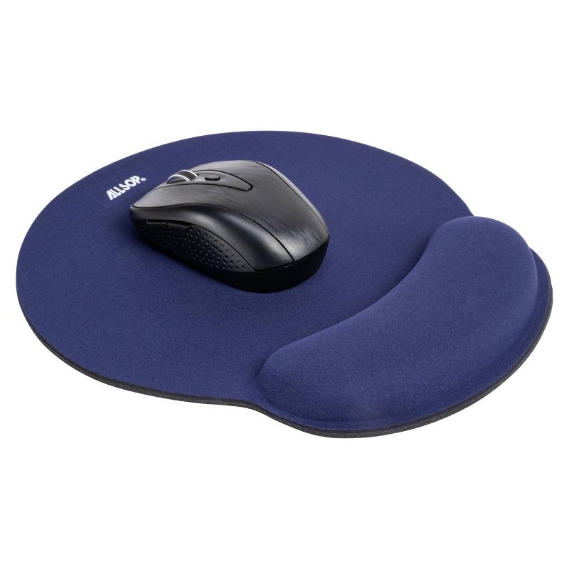 ALLSOP Mouse Pad with Wrist Rest - Navy