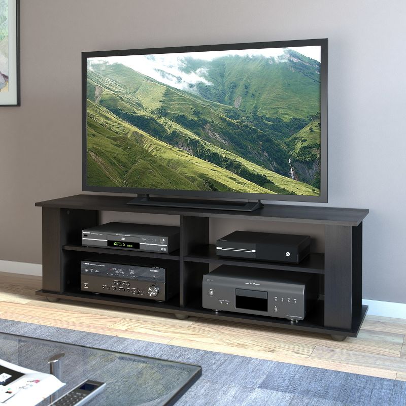 Flat Panel Tv Stand CorLiving Ravenwood Black