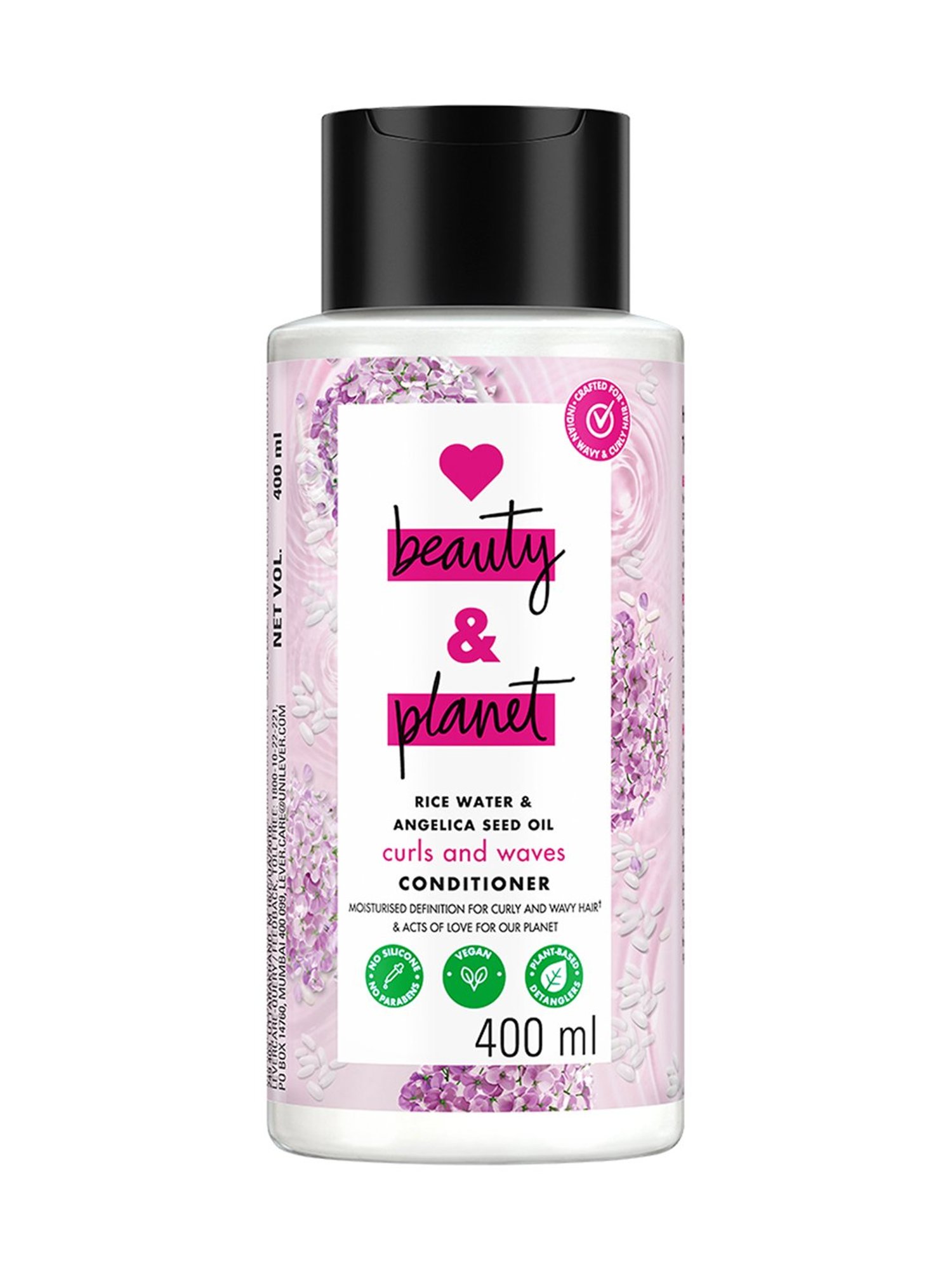 Love Beauty & Planet Rice Water & Angelica Seed Oil Curls and Waves Conditioner - 400 ml