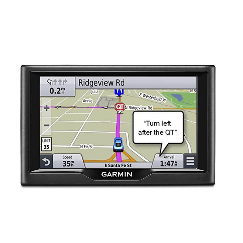 Nuvi 57LM GPS Navigator System with Spoken TurnByTurn Directions5 inch display Lifetime Map Updates Direct Access and Speed Limit Displays