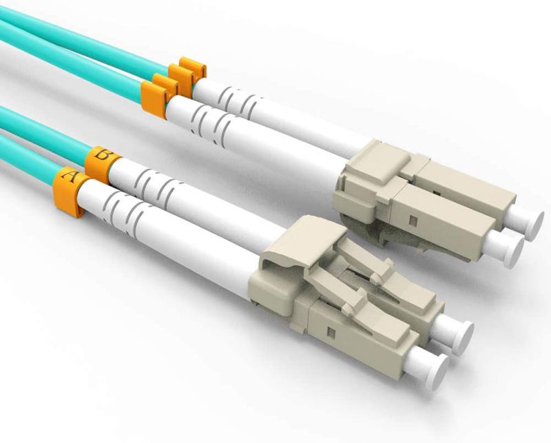 Fiber Optic Cable LC-LC 9/125 Duplex Single-Mode Fiber Cable Yellow 5 meters