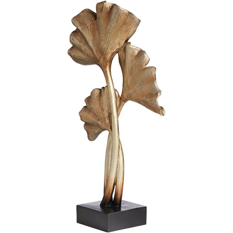 Kensington Hill Matte Copper 21" High Ginkgo Leaves Sculpture