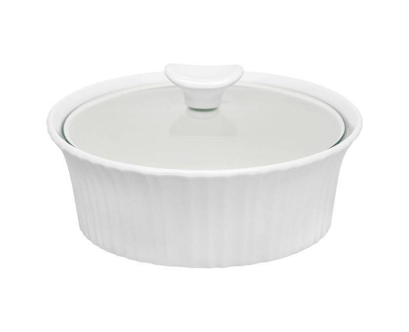 CorningWare 1.5qt Casserole with Glass Cover White
