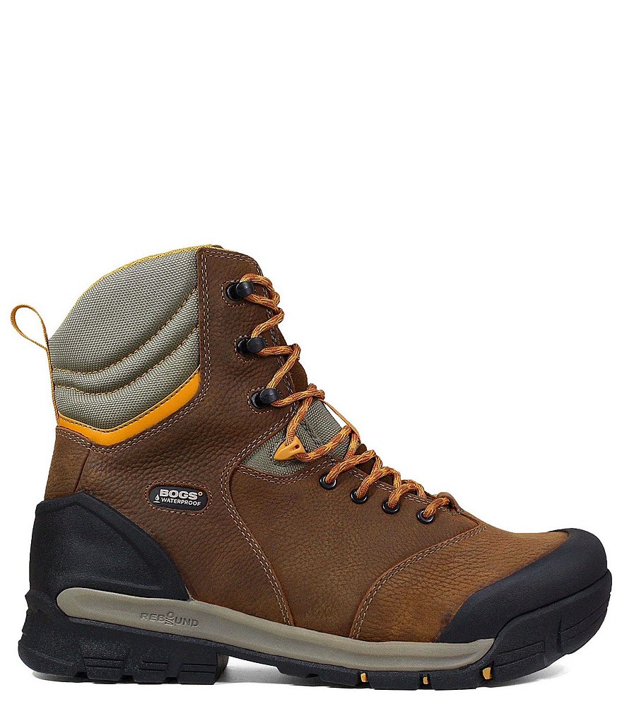 BOGS Men's Bedrock 8#double; Composite Toe Waterproof Leather Work Boot