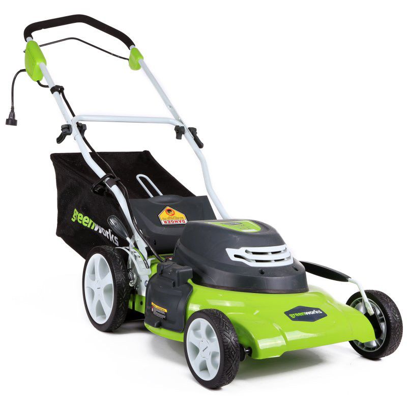 Greenworks 25022 12 Amp 20 in. 3-in-1 Electric Lawn Mower