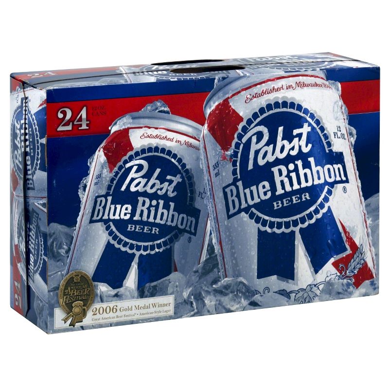 Pabst Blue Ribbon Beer - 24pk/12 fl oz Cans