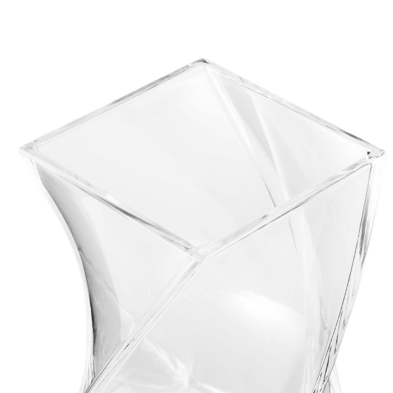 Zodaca Wave Pen Holder, Acrylic Pencil Cup Desk Organizer Makeup Brushes Holder, Clear