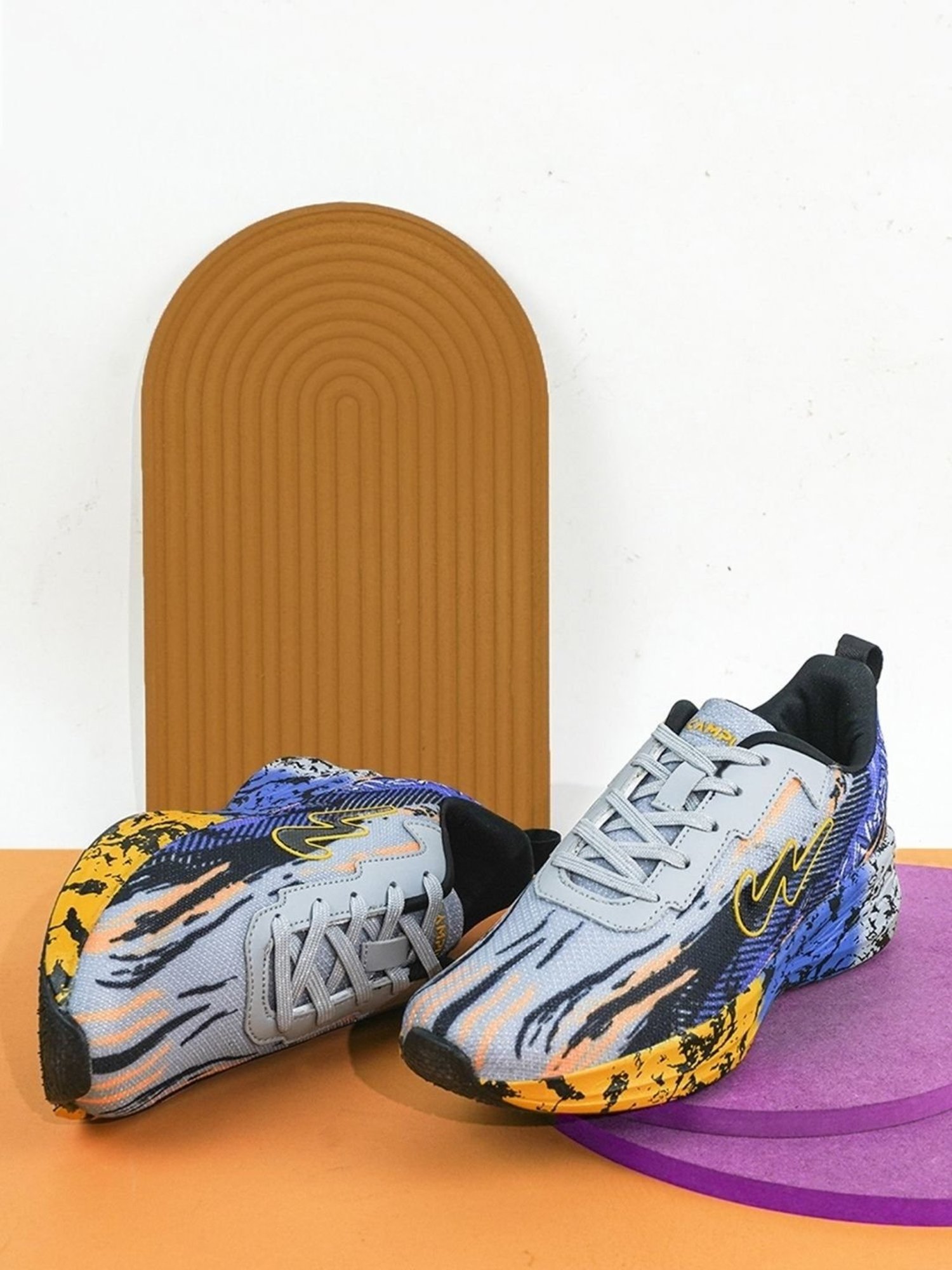 Campus Women's CAMP SHIMMER Grey Running Shoes