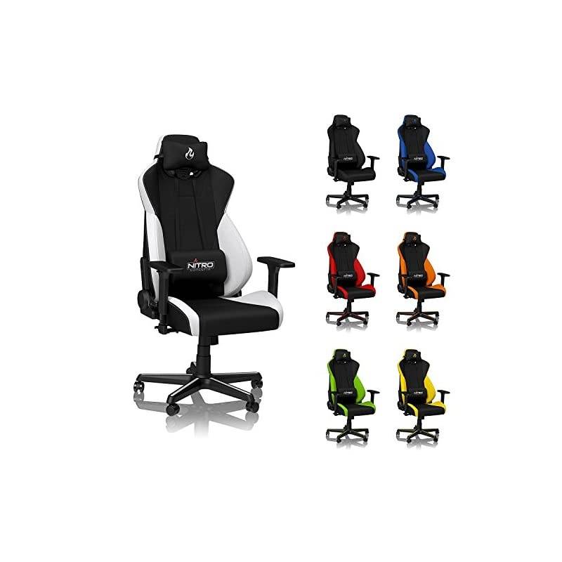 S300 Gaming Chair - Radiant White - Office Chair - Ergonomic - Cloth Cover - Up to 300 lbs Users - 90&deg; to 135&deg; Reclinable - Adjustable Height & Armrests