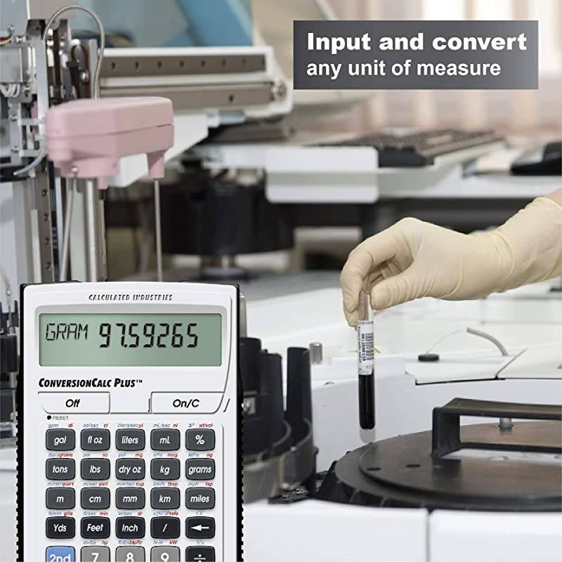 8030 ConversionCalc Plus Ultimate Professional Conversion Calculator Tool for Health Care Workers, Scientists, Pharmacists, Nutritionists, Lab Techs, Engineers and Importers