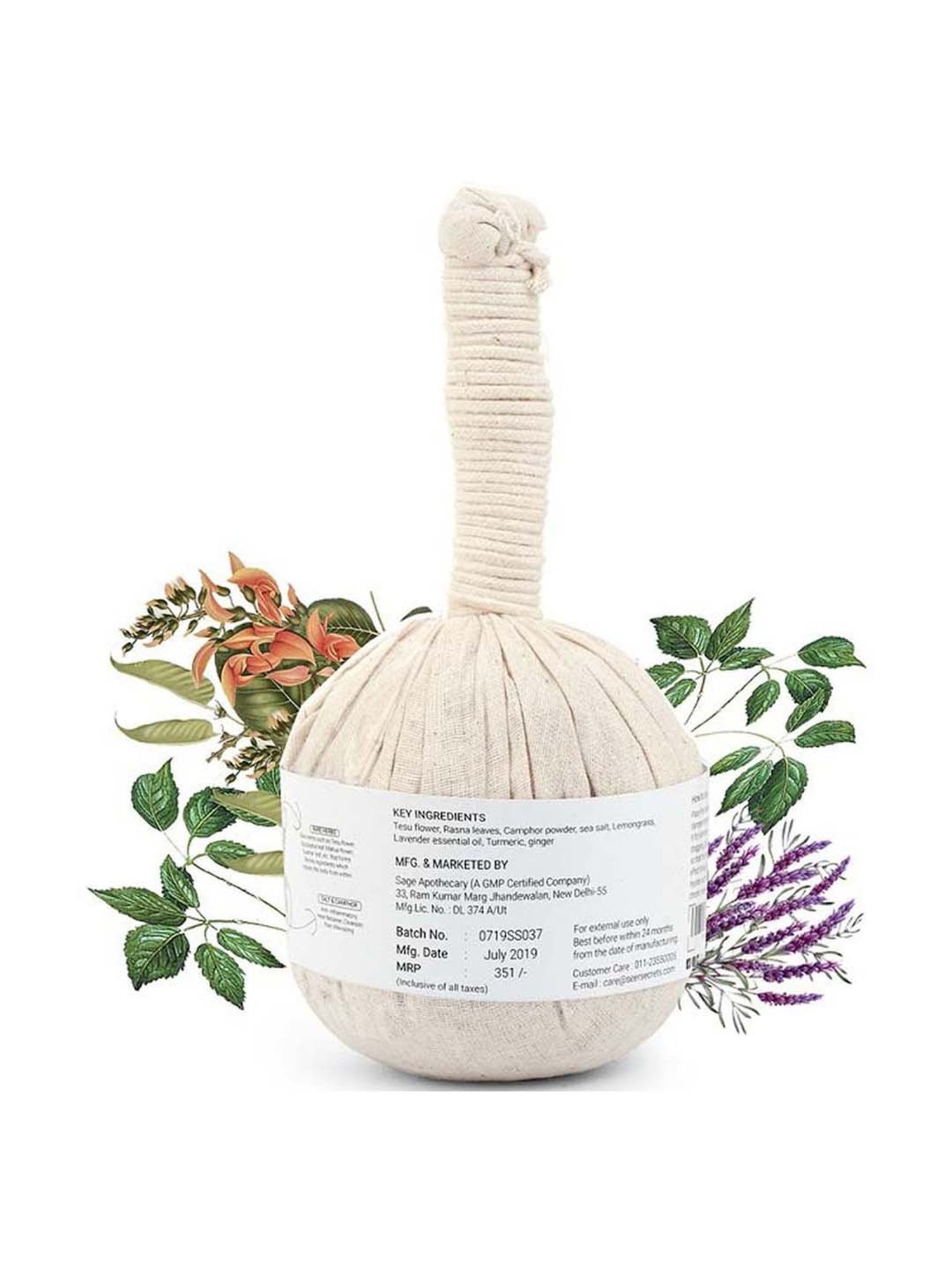 Seer Secrets Ayurvedic Herb Healing Potli Compress - 160 gm