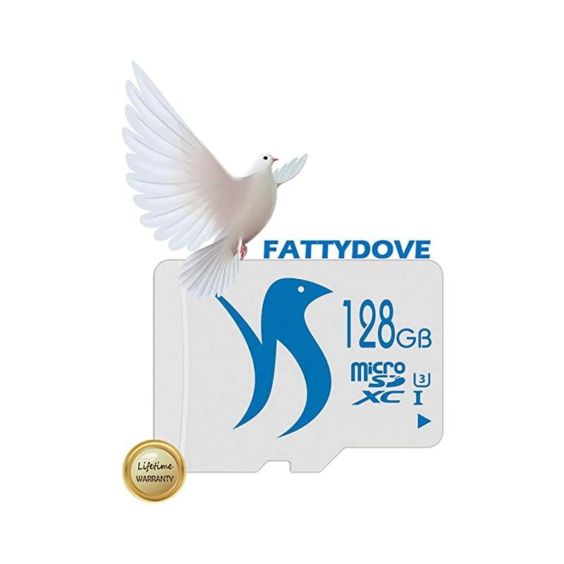 128GB Micro SD Card Class 10 MicroSD MLC Flash Memory Card High Speed UP to 80MB/s Read for Drone/Dash cam/GoPro Hero 7&5/DJI Spark(128GB U3)