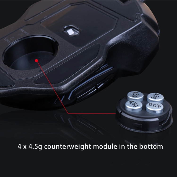 Aula Series Ghost Shark II Colourful Light 7D Optical Competitive USB Wired Game Mouse, Maximum Resolution of 4000 DPI