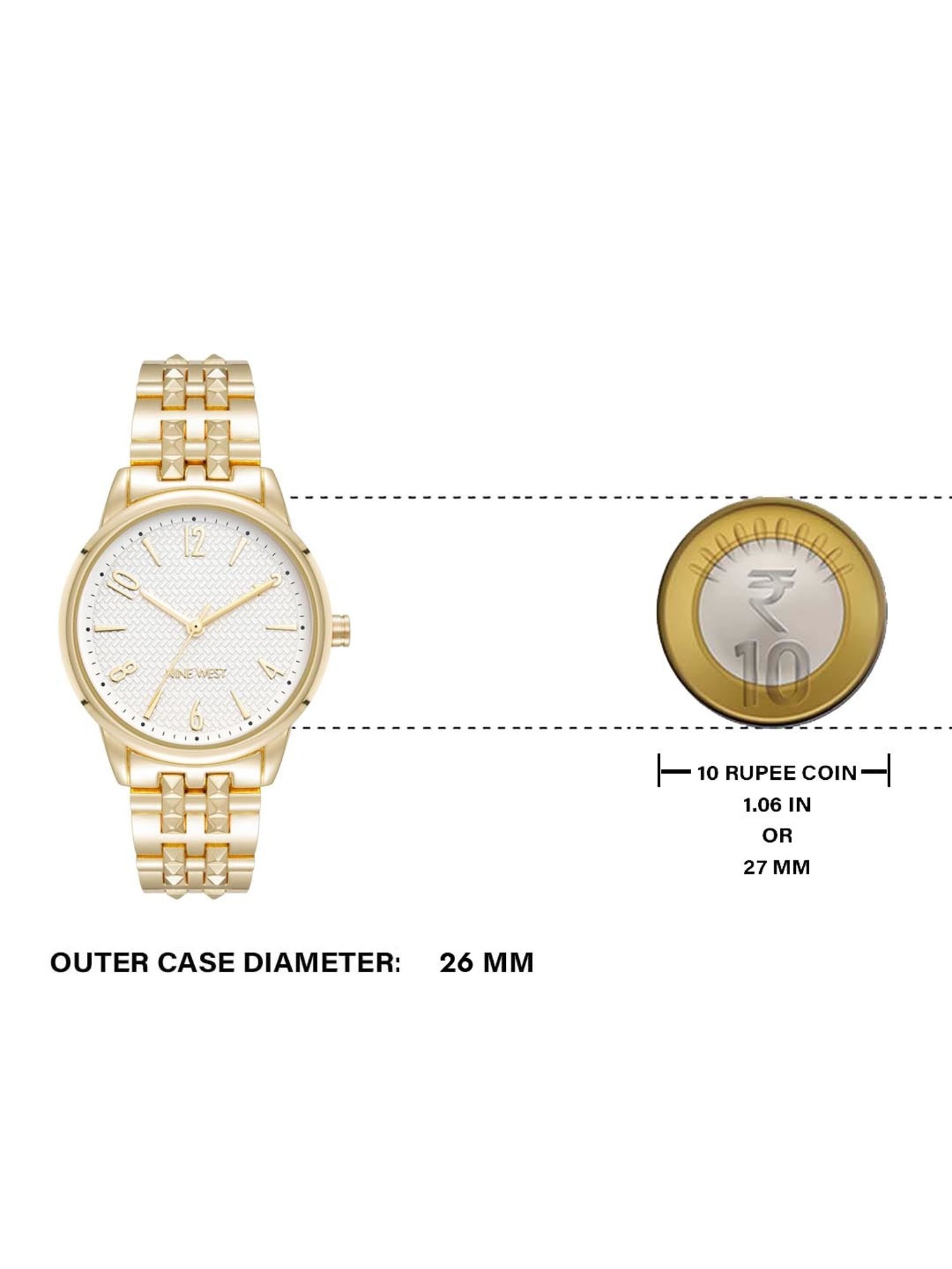 Nine West NW-3048SVGB Analog Watch for Women