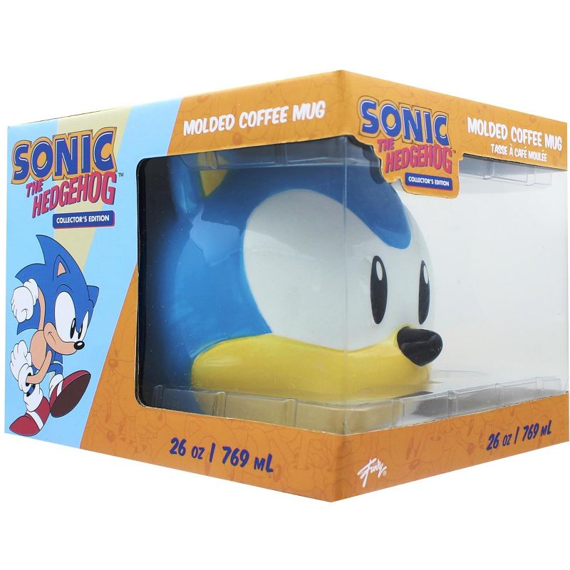 Just Funky Sonic the Hedgehog 26oz Molded Ceramic Coffee Mug